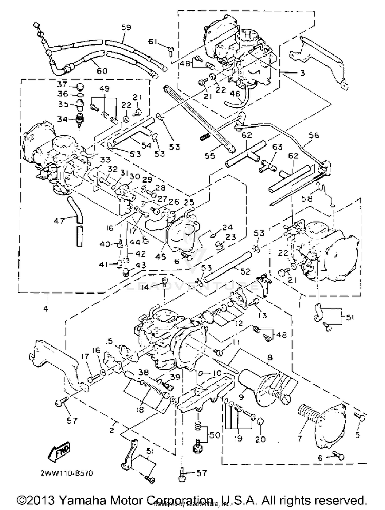 Carburetor California Model Only Schematic