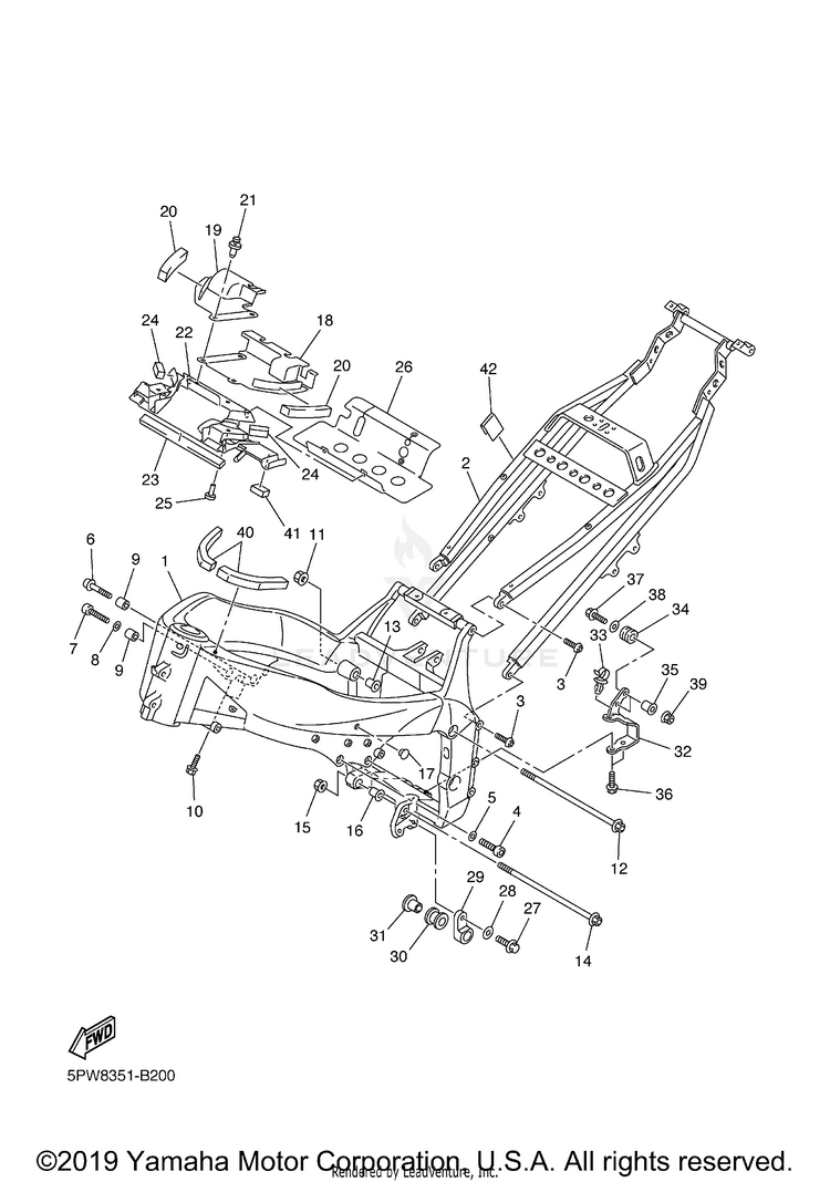 Frame R1 - YZFR1RC - 2003 Schematic