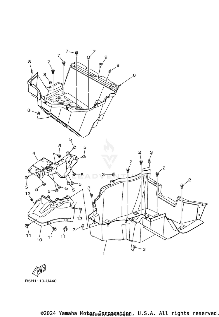 Stand & Footrest Schematic