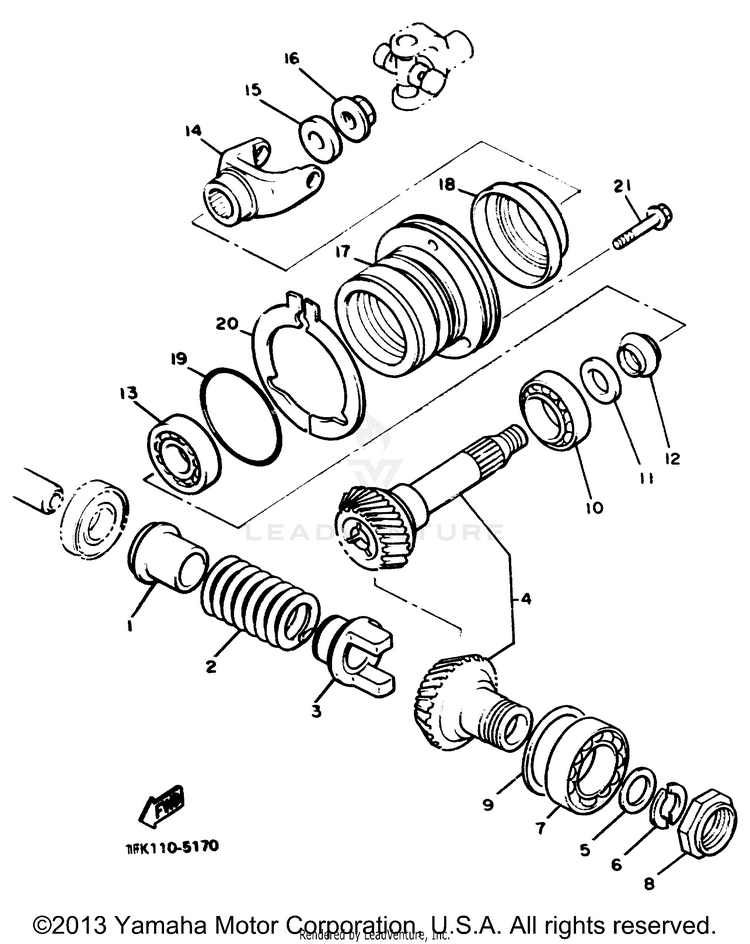 Middle Drive Gear Schematic