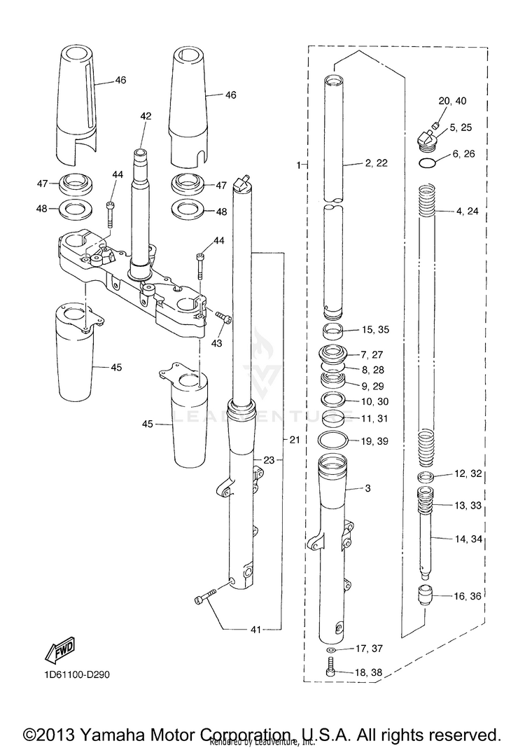 Front Fork Schematic