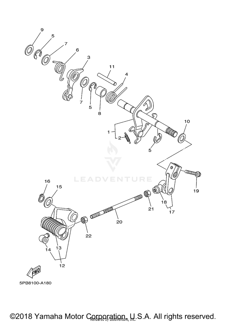 Shift Shaft Schematic