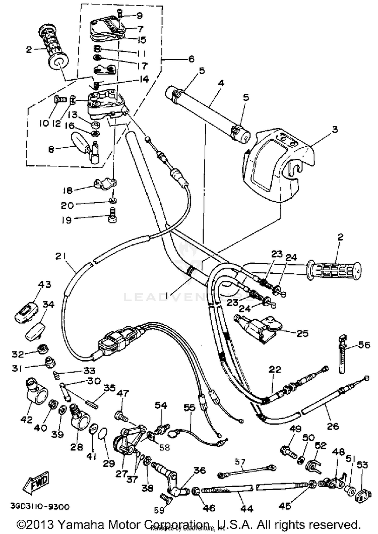 Handlebar Cable Schematic