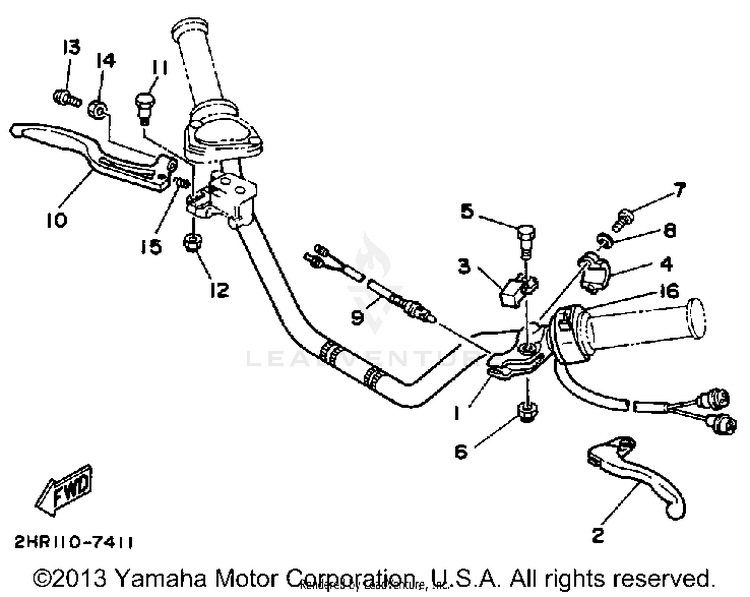 Handle Switch-Lever Schematic