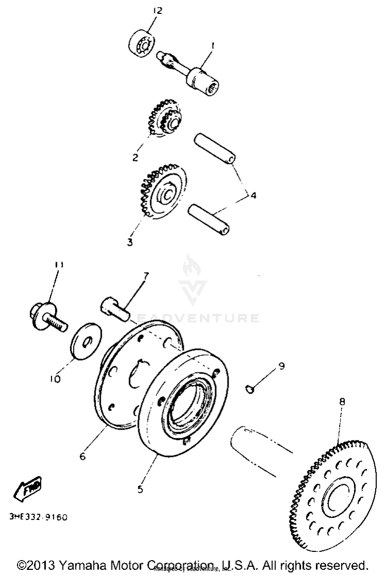 Starter Clutch Schematic
