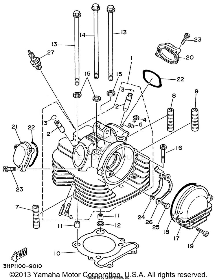 Cylinder Head Schematic