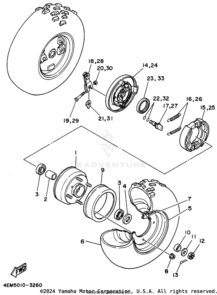 Front Wheel Schematic