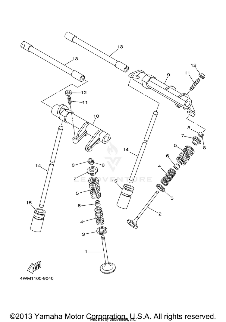 Valve ROAD STAR - XV1600ALMC - 2000 Schematic