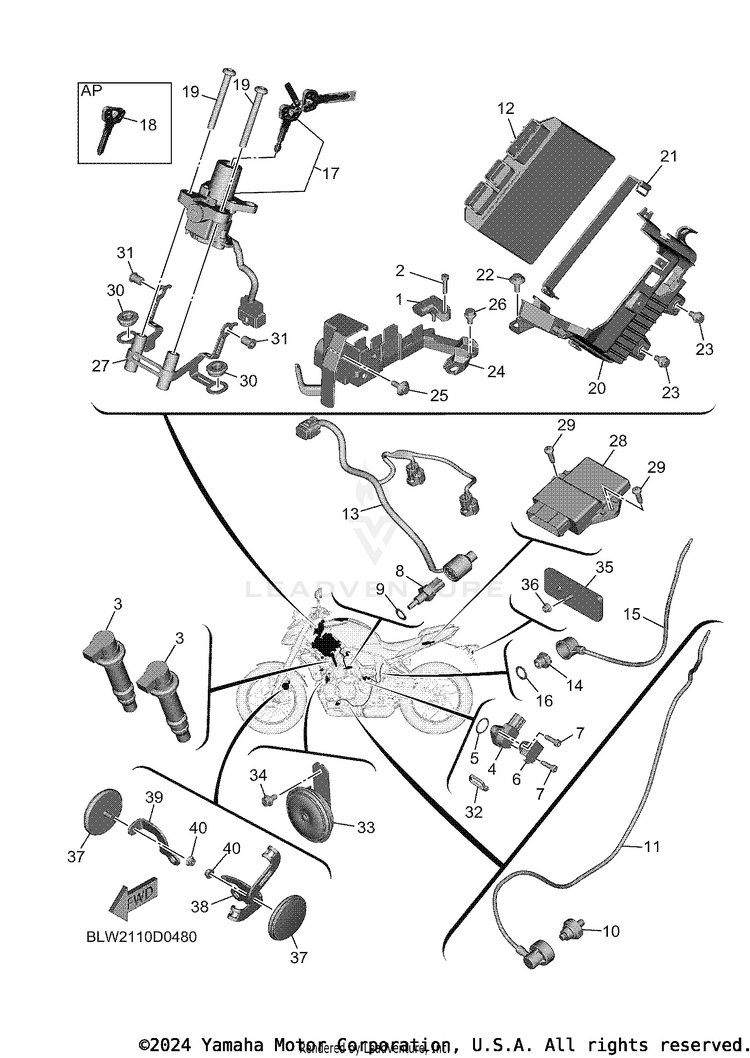 Electrical 2 MT07 - MT07TCB - 2026 Schematic