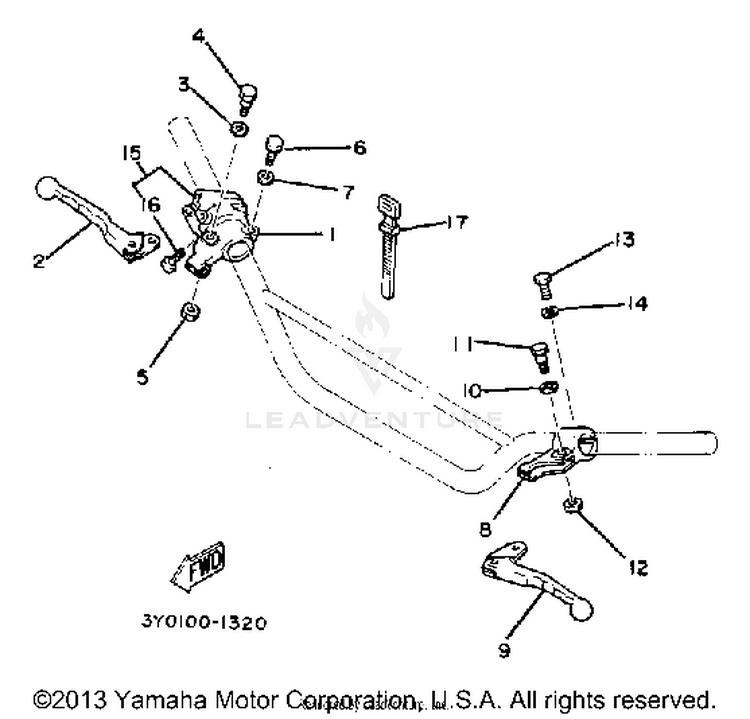 Handle Switch - Lever Schematic