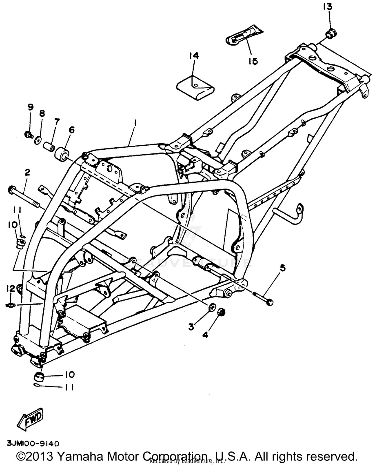 Frame BLASTER - YFS200F - 1994 Schematic