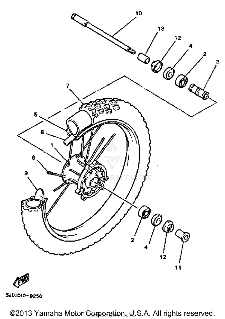 Front Wheel Schematic
