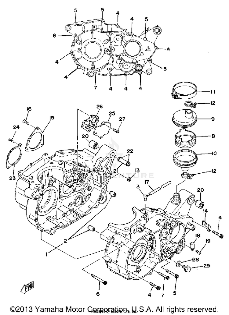 Crankcase Schematic