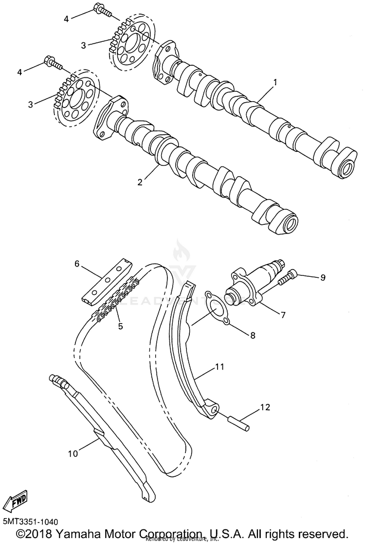 Camshaft Chain Schematic