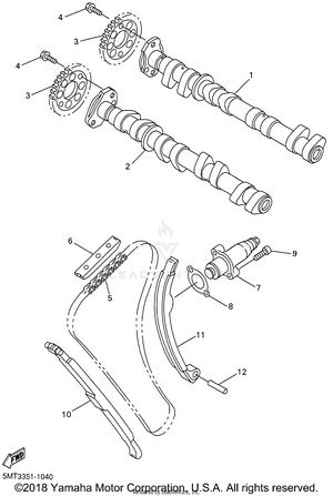 Camshaft Chain Schematic