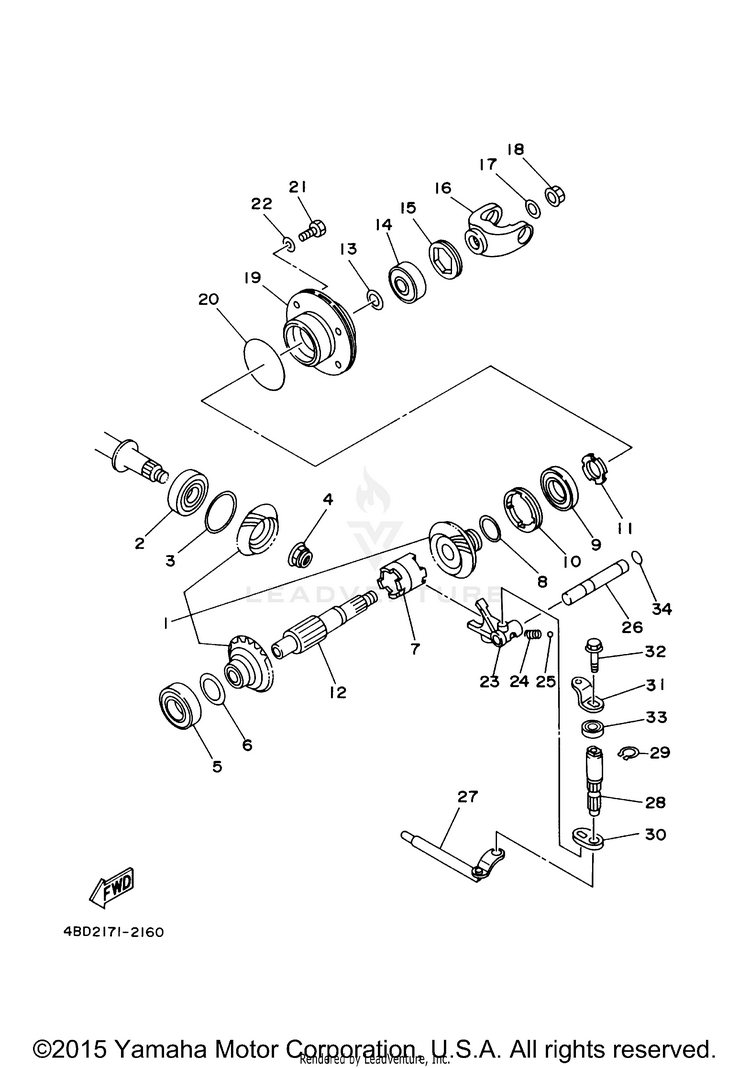 Middle Drive Gear Schematic