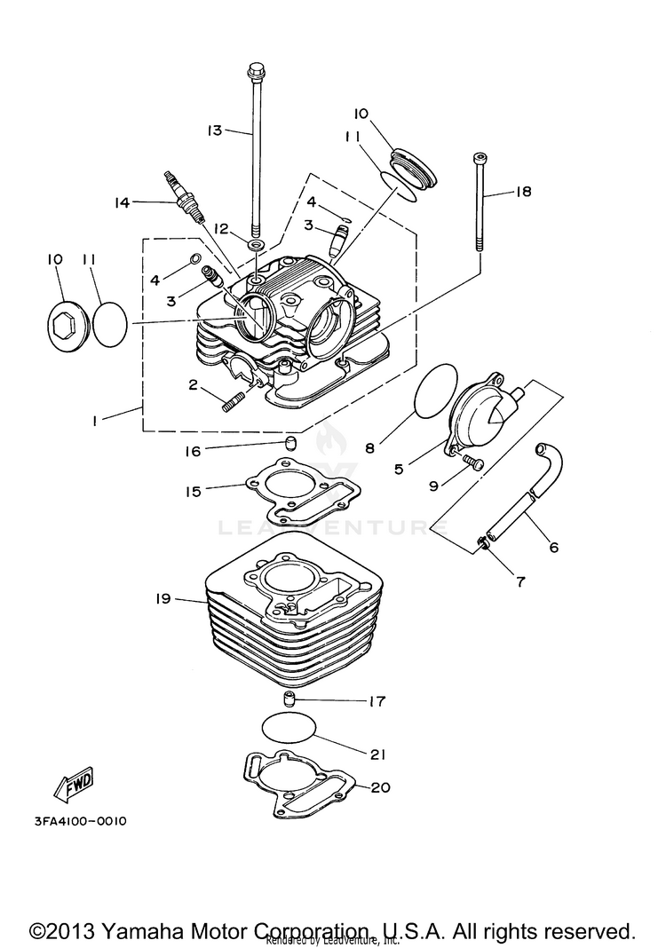 Cylinder Head Schematic