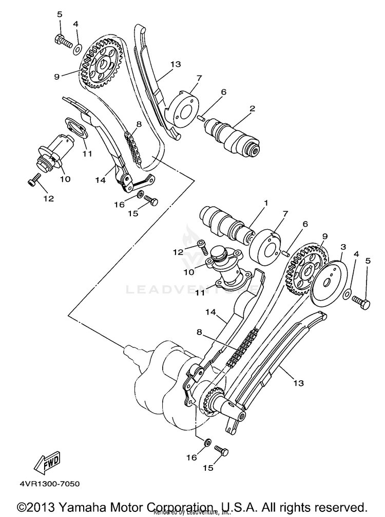 Camshaft Chain Schematic