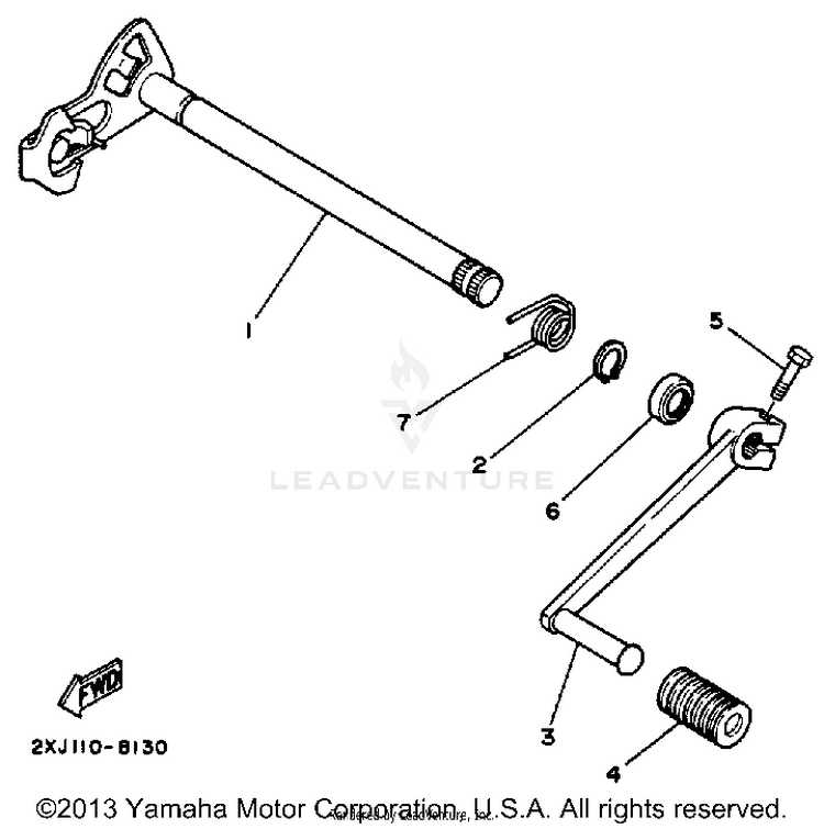 Shift Shaft Schematic