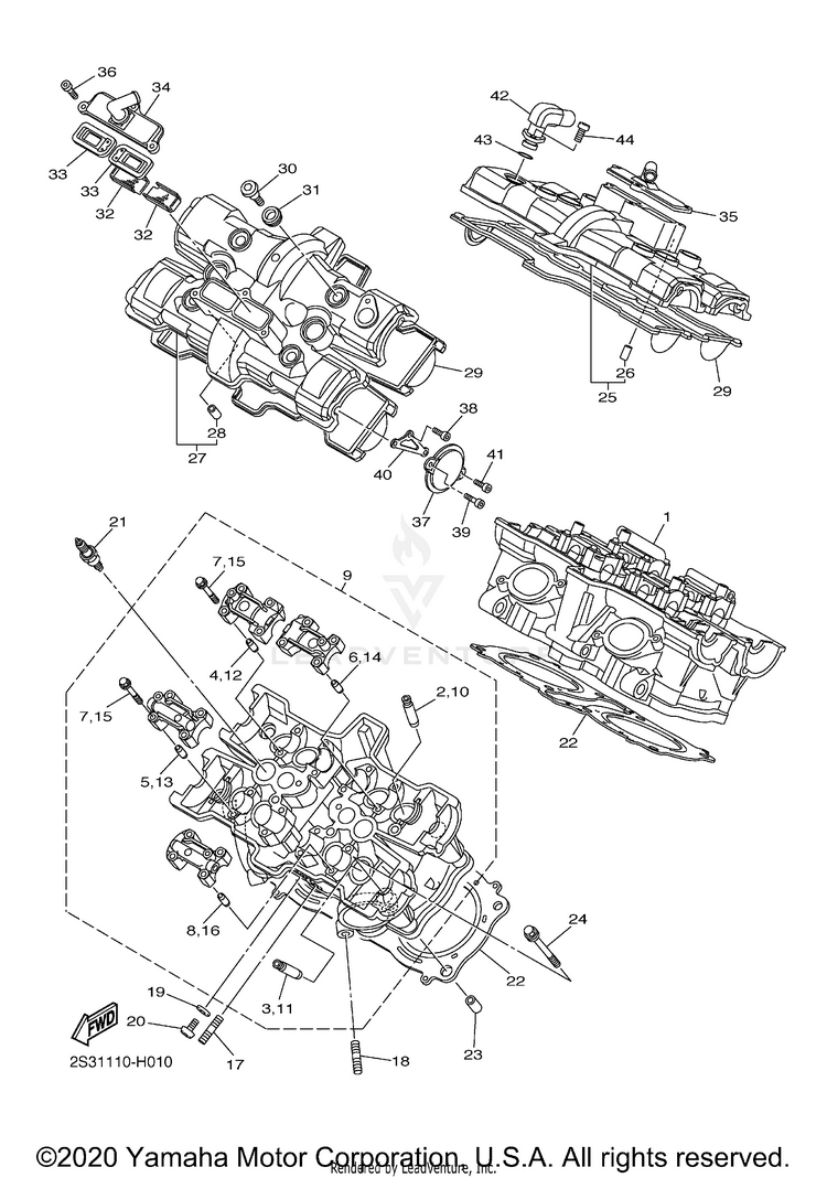 Cylinder Head Schematic