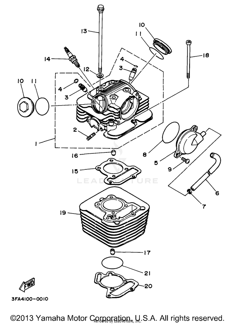 Cylinder Head Schematic