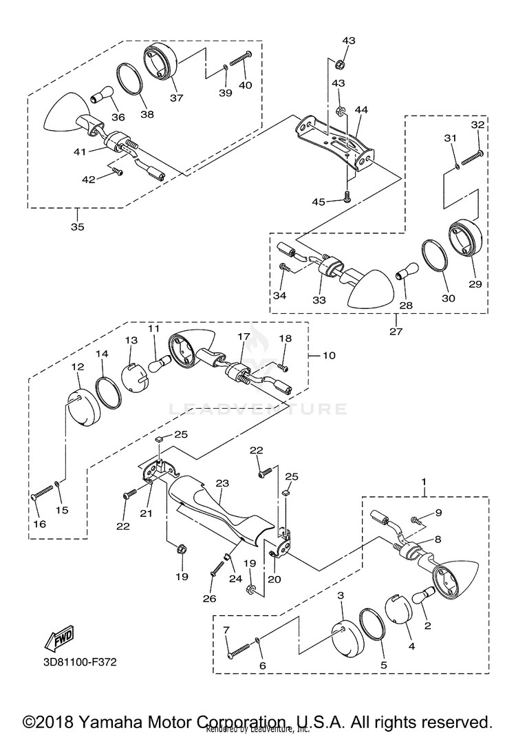 Flasher Light V STAR 1300 - XVS13AYCB - 2009 Schematic