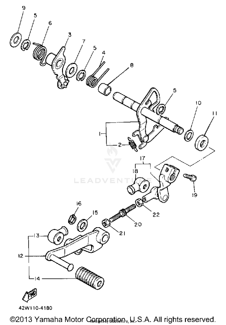 Shift Shaft Schematic