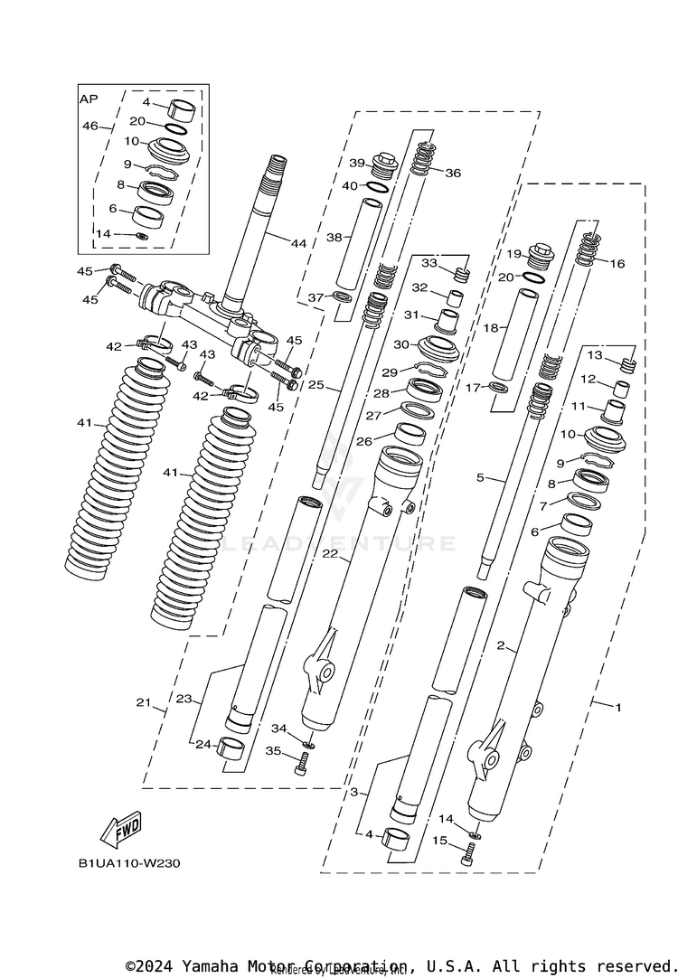 Front Fork Schematic