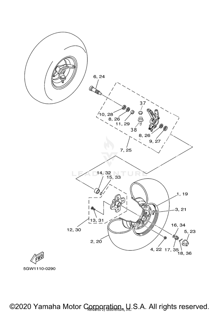 Front Wheel Schematic