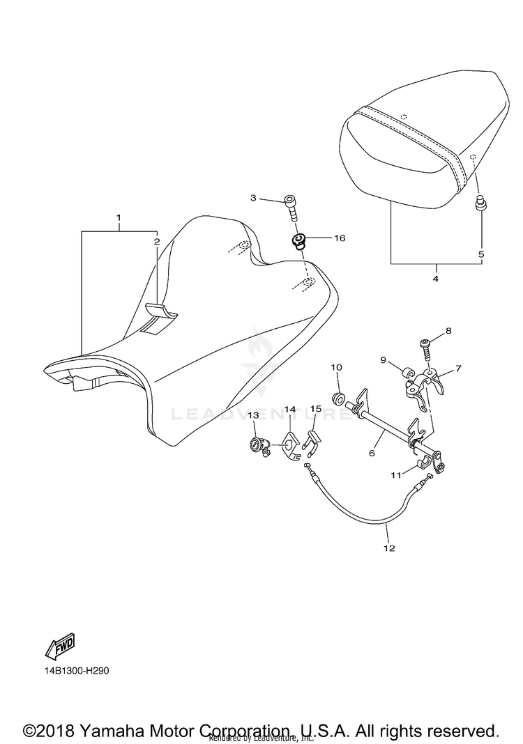 Seat YZFR1 - YZFR1YCL - 2009 Schematic