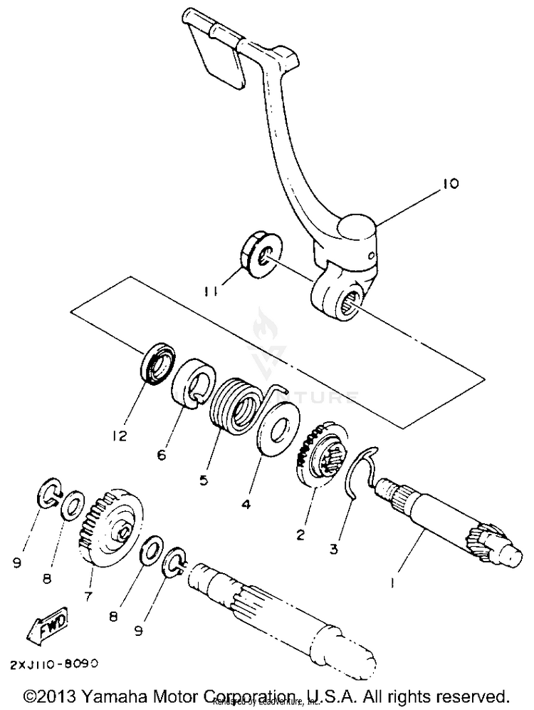 Starter BLASTER - YFS200E_MN - 1993 Schematic