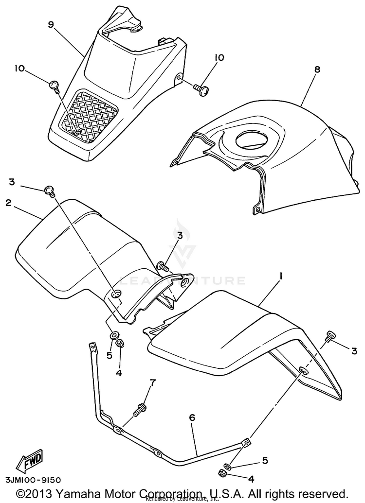 Front Fender Schematic