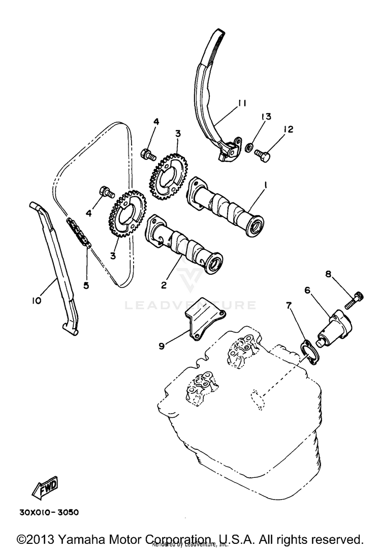 Camshaft Chain Schematic