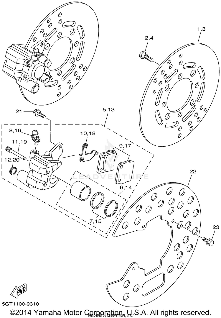 Front Brake Schematic