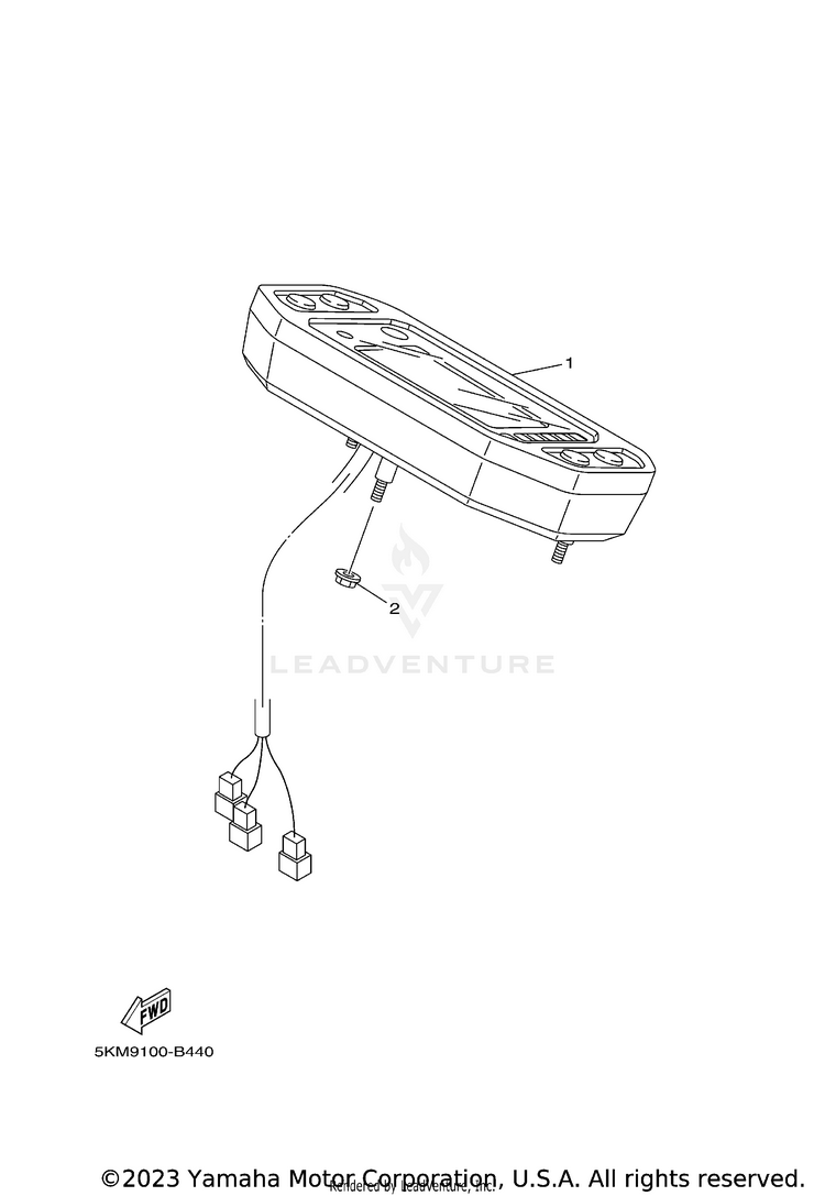 Meter RHINO 700 FI  SPECIA - YXR7FSEYB - 2009 Schematic