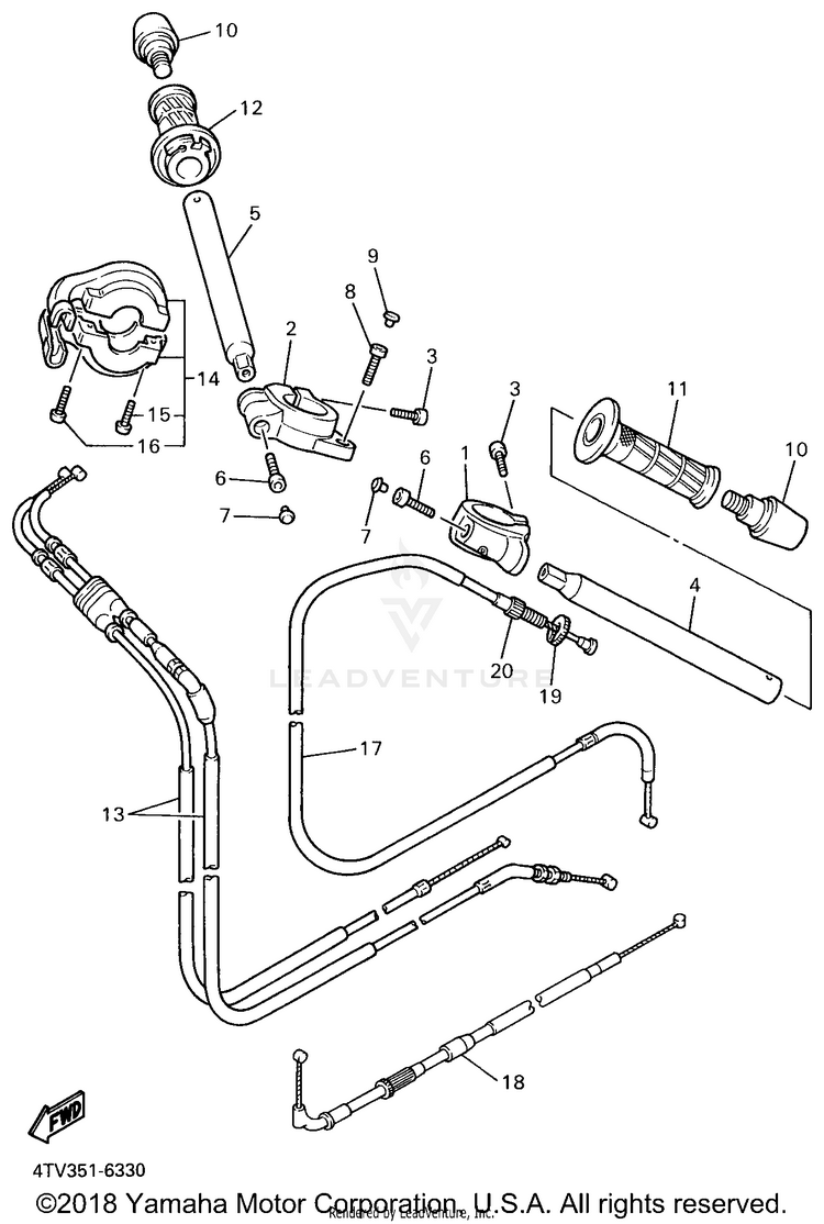 Steering Handle Cable Schematic