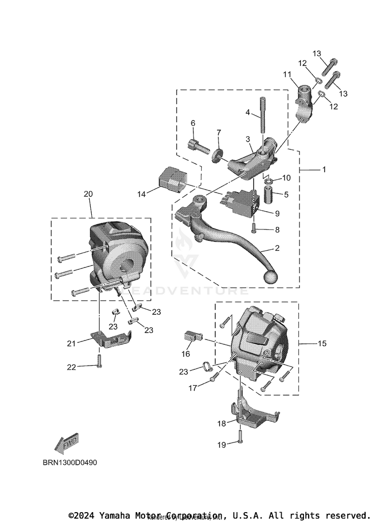 Handle Switch & Lever Schematic