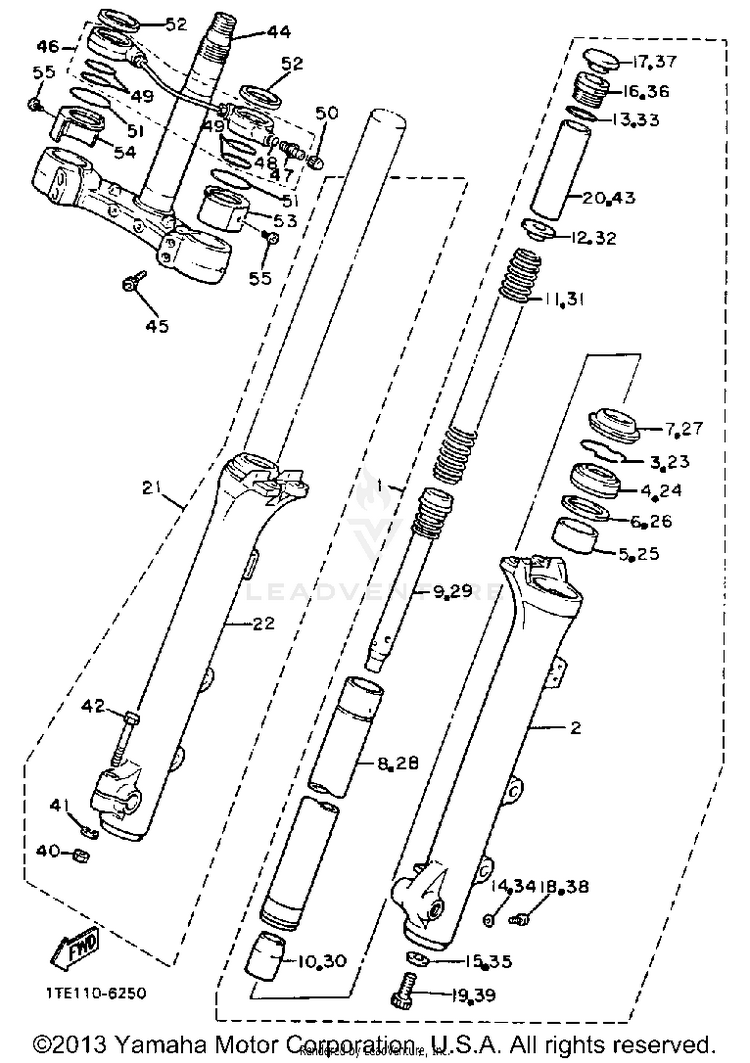 Front Fork Schematic