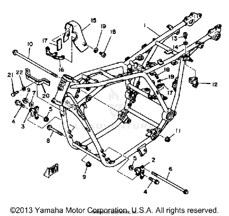 Frame XS1100LG - 1980 Schematic