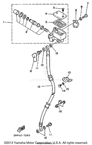 Front Master Cylinder Schematic