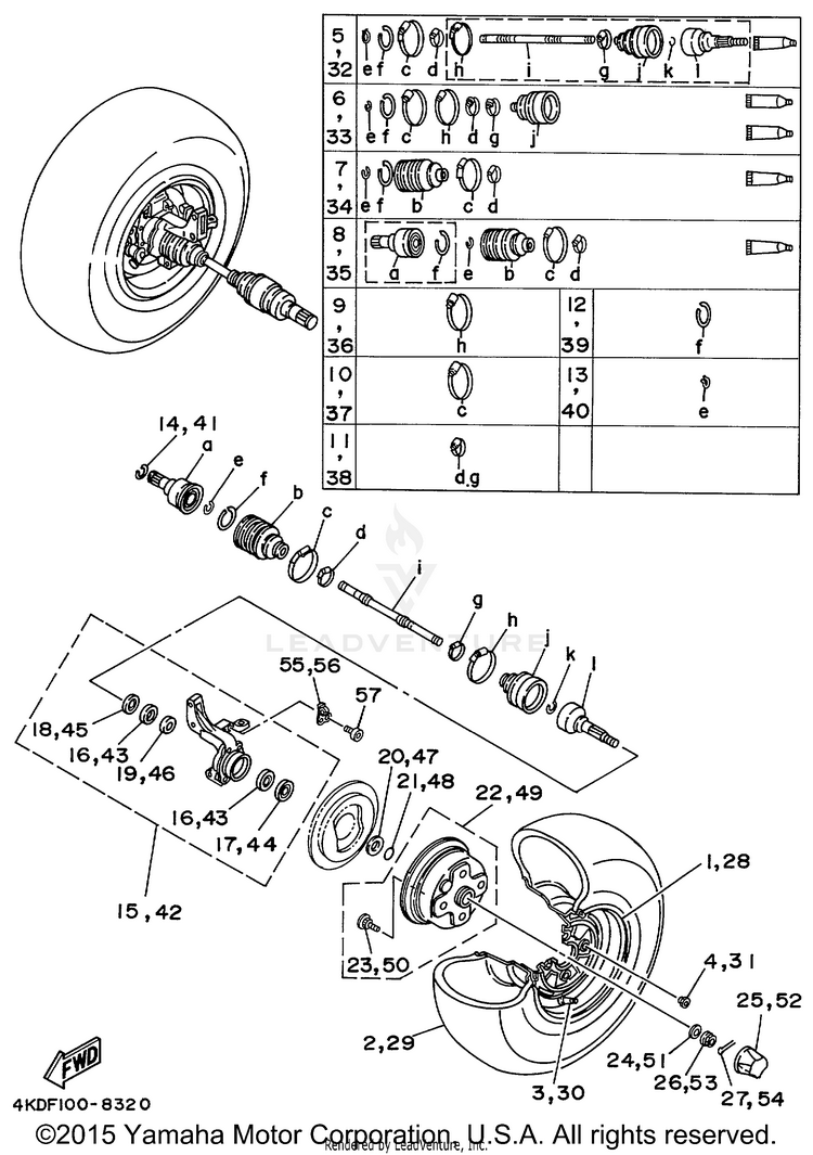 Front Wheel Schematic