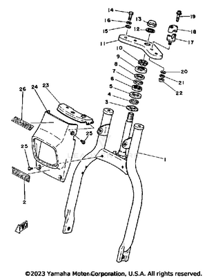 Front Fork Yt125h Schematic