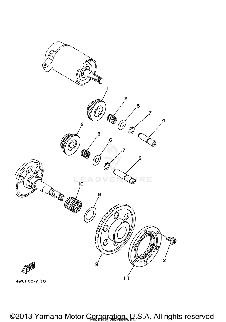 Starter Clutch Schematic