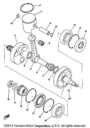 Crank Piston Schematic