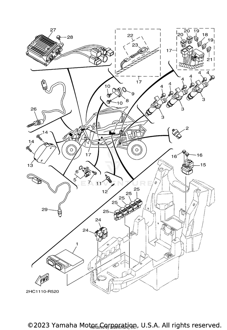 Electrical 1 YXZ1000 EPS - YXZ10YPXGL - 2016 Schematic
