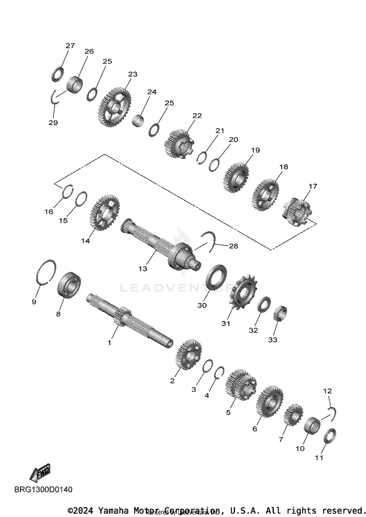 Transmission MT03 - MT03SCB - 2025 Schematic