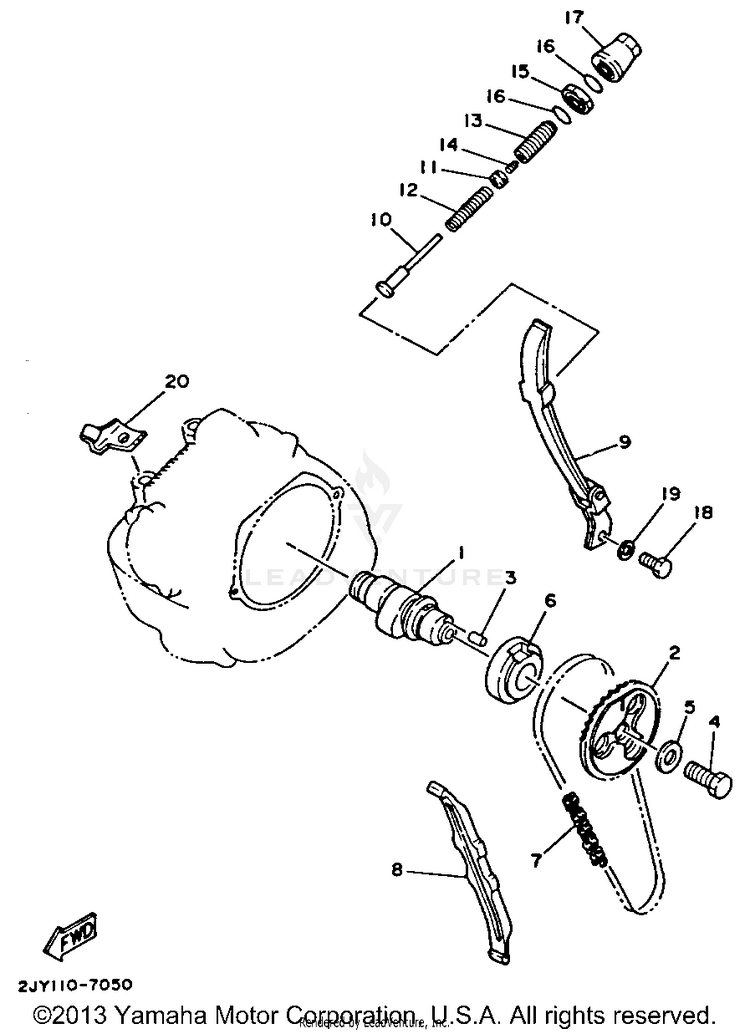 Camshaft Chain Schematic