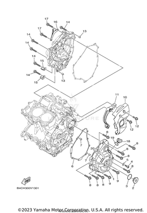 Crankcase Cover 1 Schematic