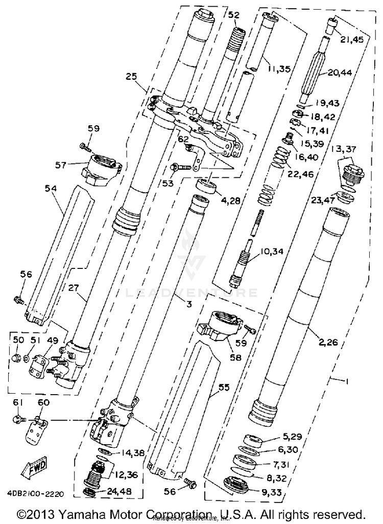 Front Fork Schematic
