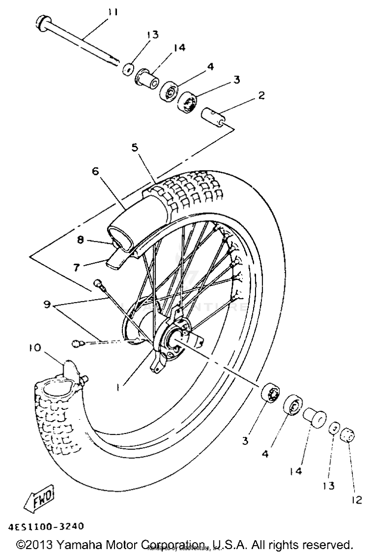 Front Wheel Schematic
